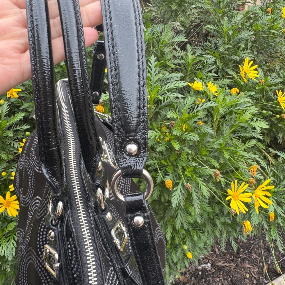 Coach Madison Dotted Op Art Sophia Satchel - Picture 6 of 9